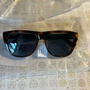 Authentic beet gucci Havana sunglasses